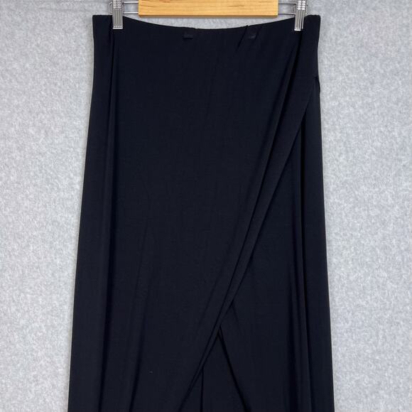 Free People Beach Black Jersey Knit Strapless Wrapped Jumpsuit Dress Size Medium - Picture 2 of 11